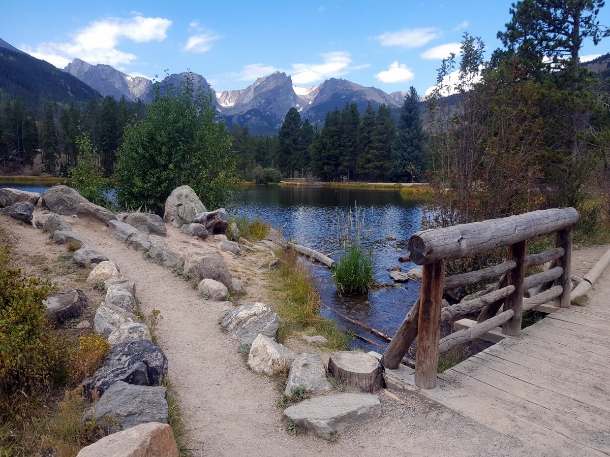 Trail on the Sprague Lake Hike in Rocky Mountains National Park, Colorado