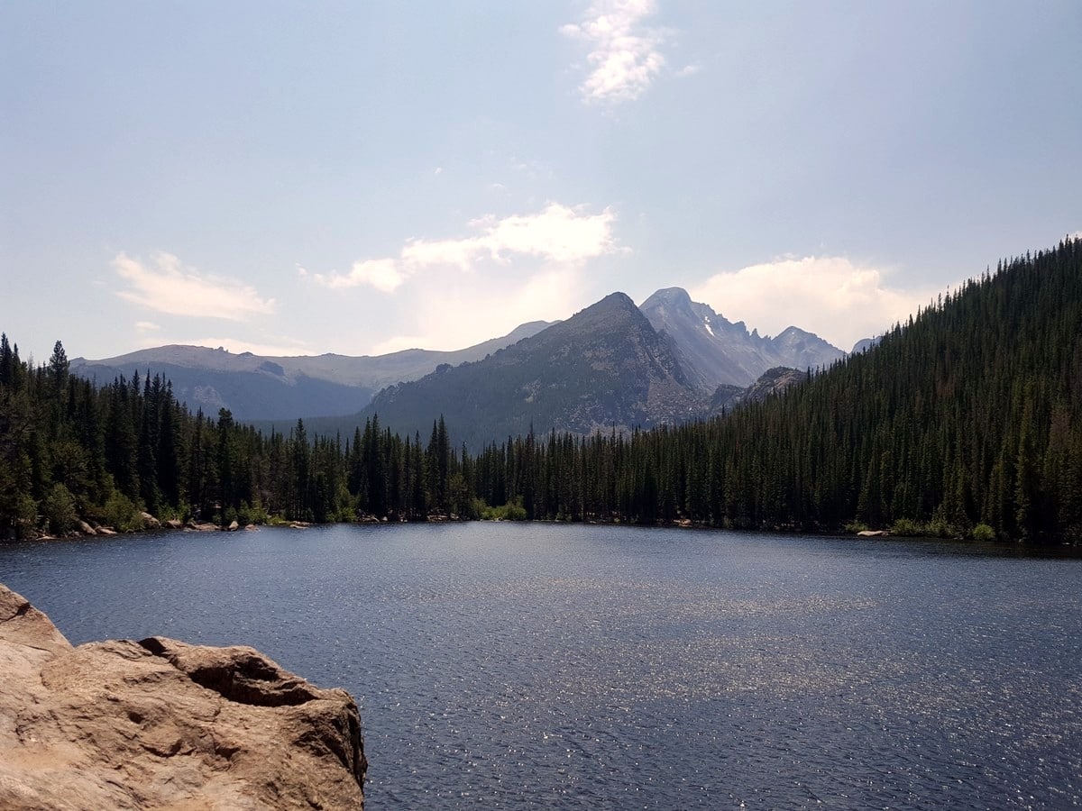 Beautiful scenery on the Nymph, Dream and Emerald Lakes Hike in Rocky Mountains National Park, Colorado