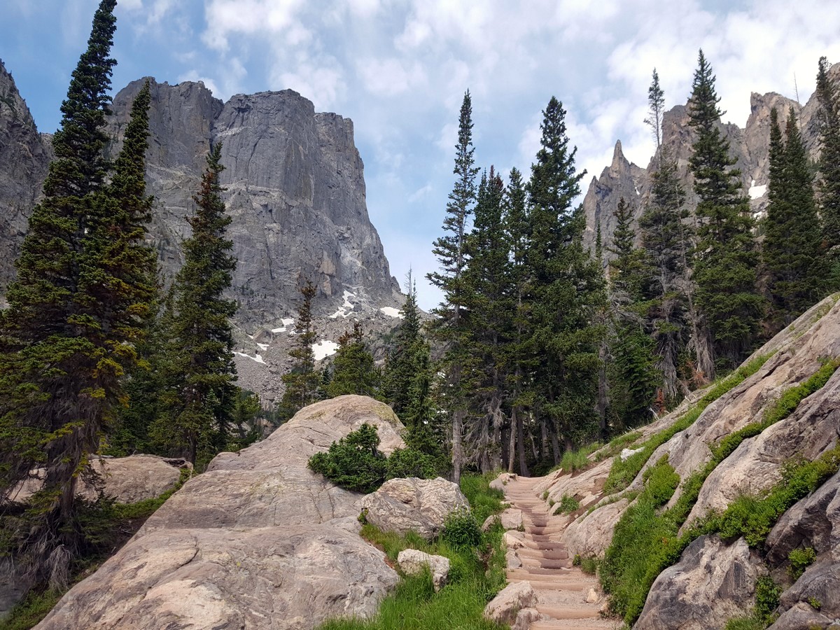 Trail on the Nymph, Dream and Emerald Lakes Hike in Rocky Mountains National Park, Colorado