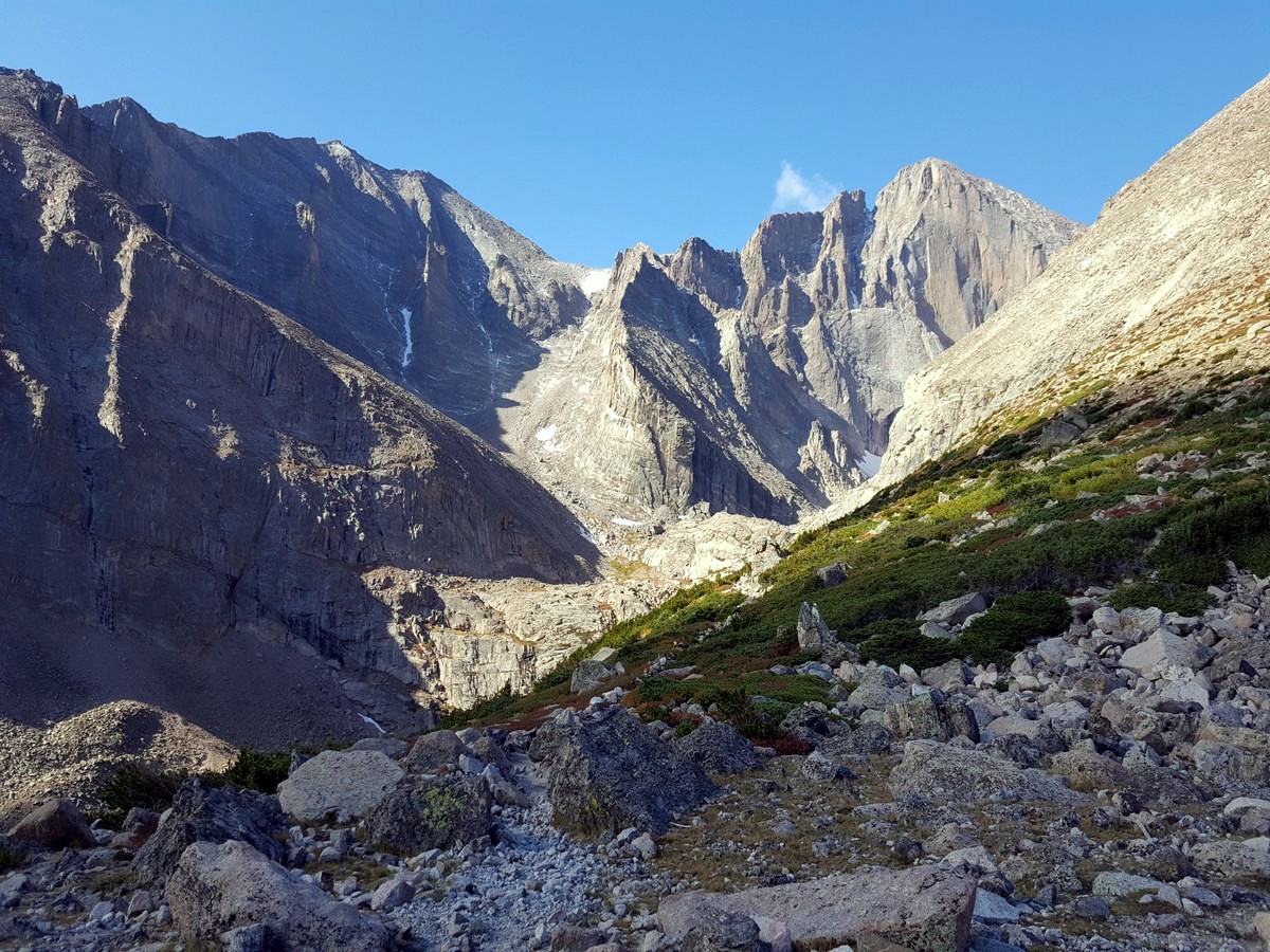 Longs Peak from the Chasm Lake Hike in Rocky Mountains National Park, Colorado