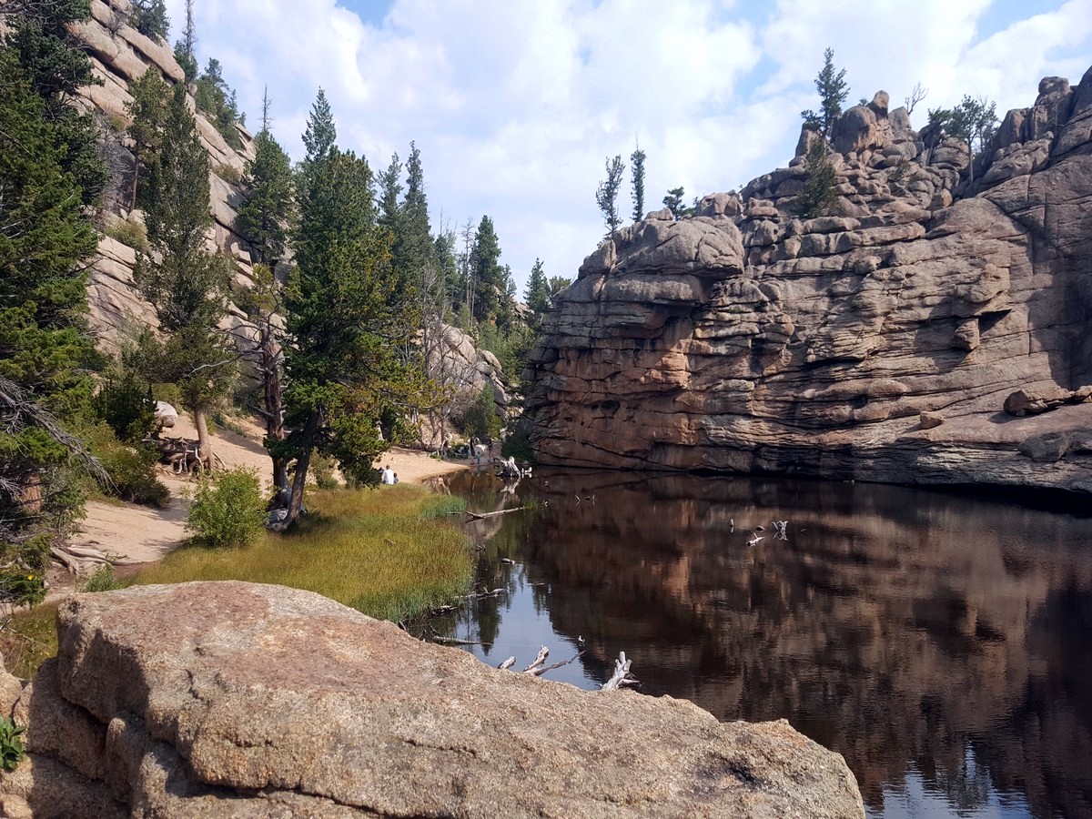 Views of the Gem Lake and Balanced Rock Hike in Rocky Mountain National Park, Colorado