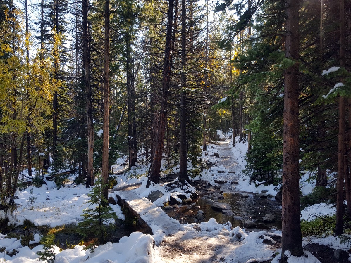 River Crossing on Sky Pond Trail in Rocky Mountain National Park
