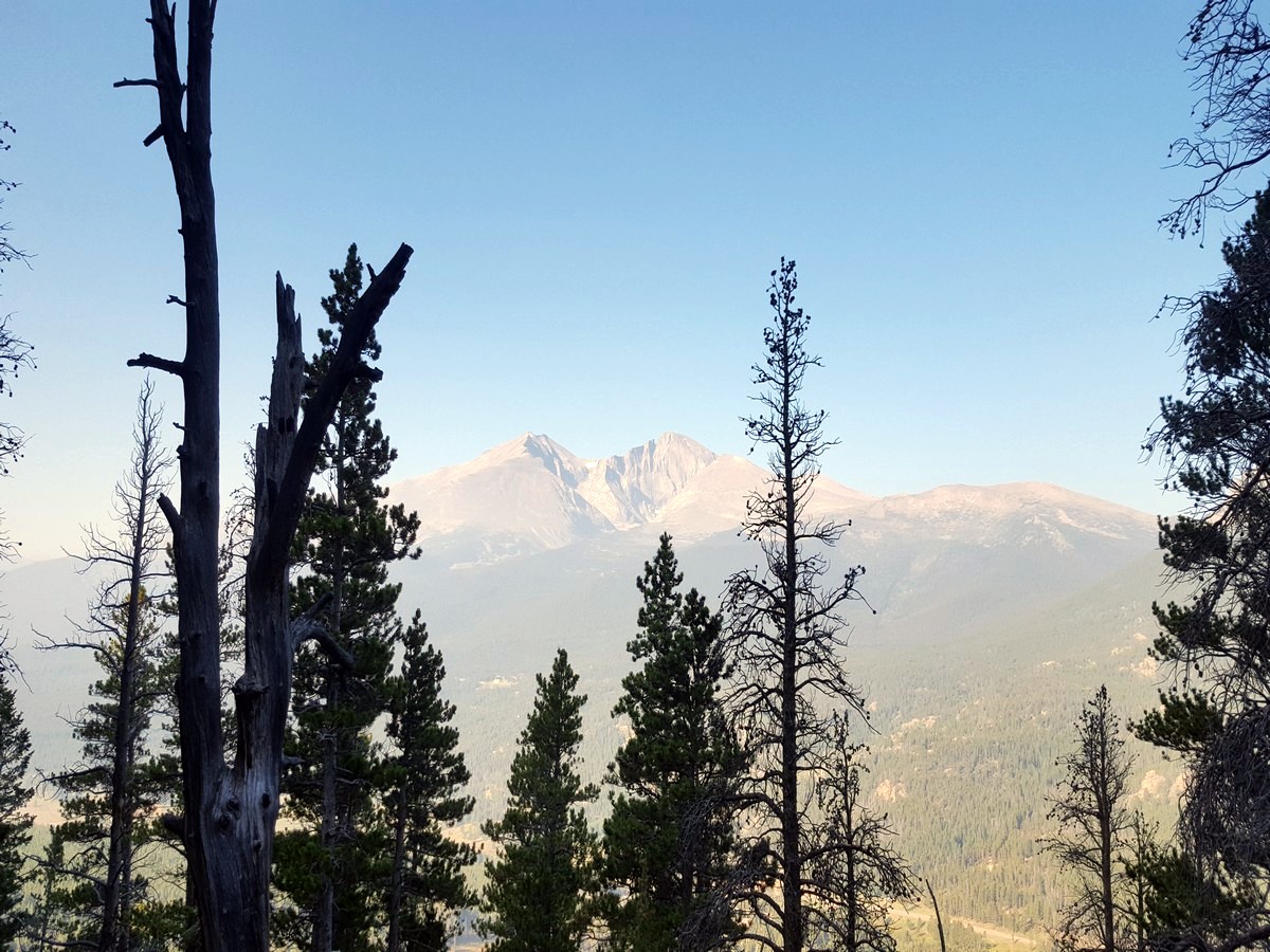 Longs Peak from the Twin Sisters Peak Trail Hike in Rocky Mountain National Park, Colorado