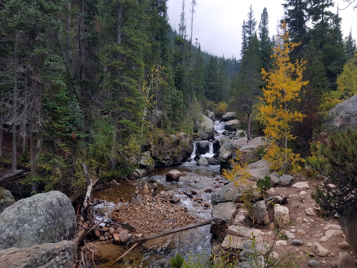 Upper Copeland Falls on the Ouzel Falls Hike in the Rocky Mountain National Park, Colorado