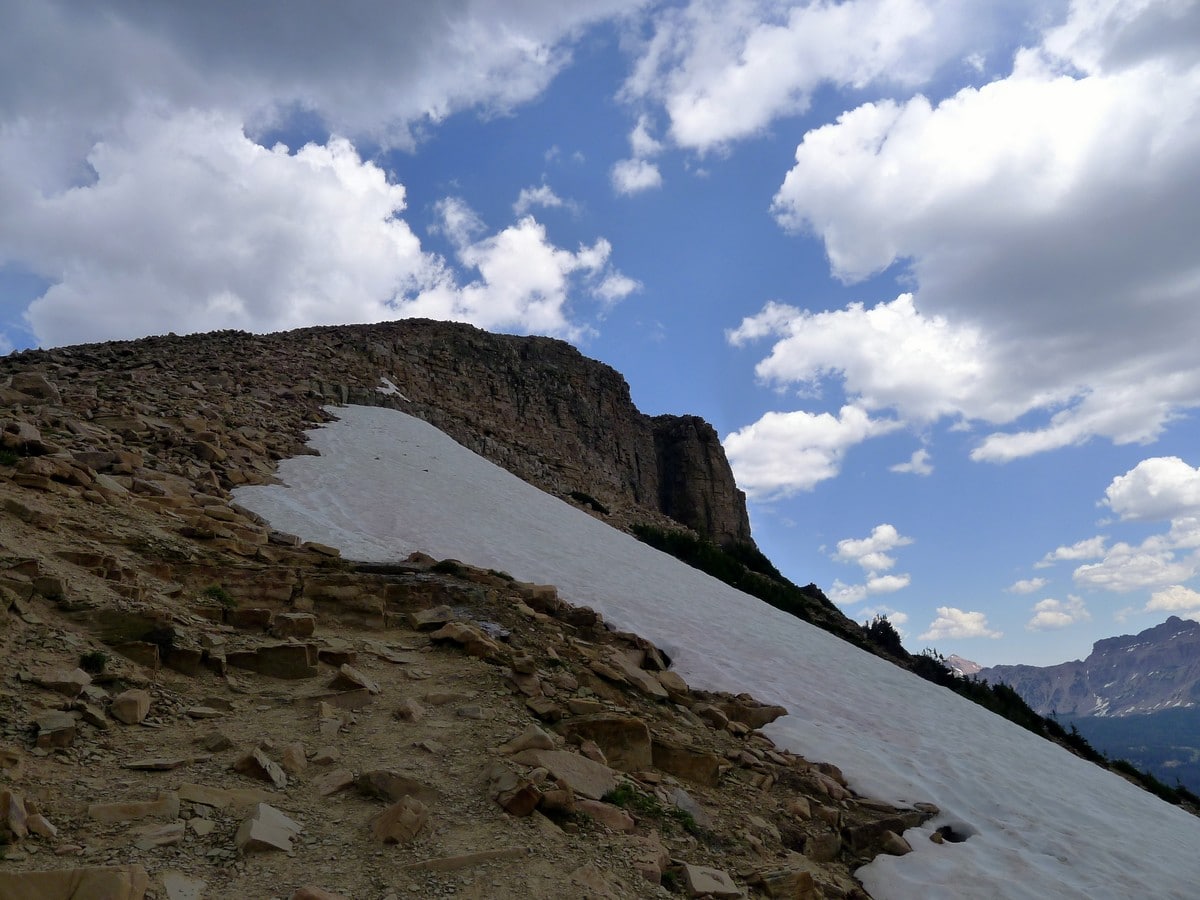 The summit ridge on the Bald Mountain hike in the Uinta Mountains, Utah