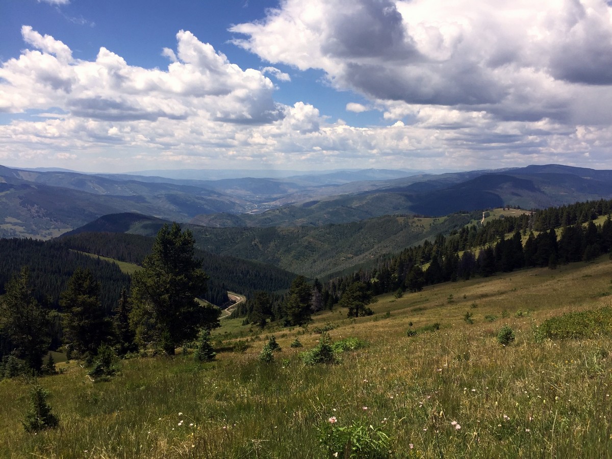 Valley view from the Ridge Route Hike near Vail, Colorado