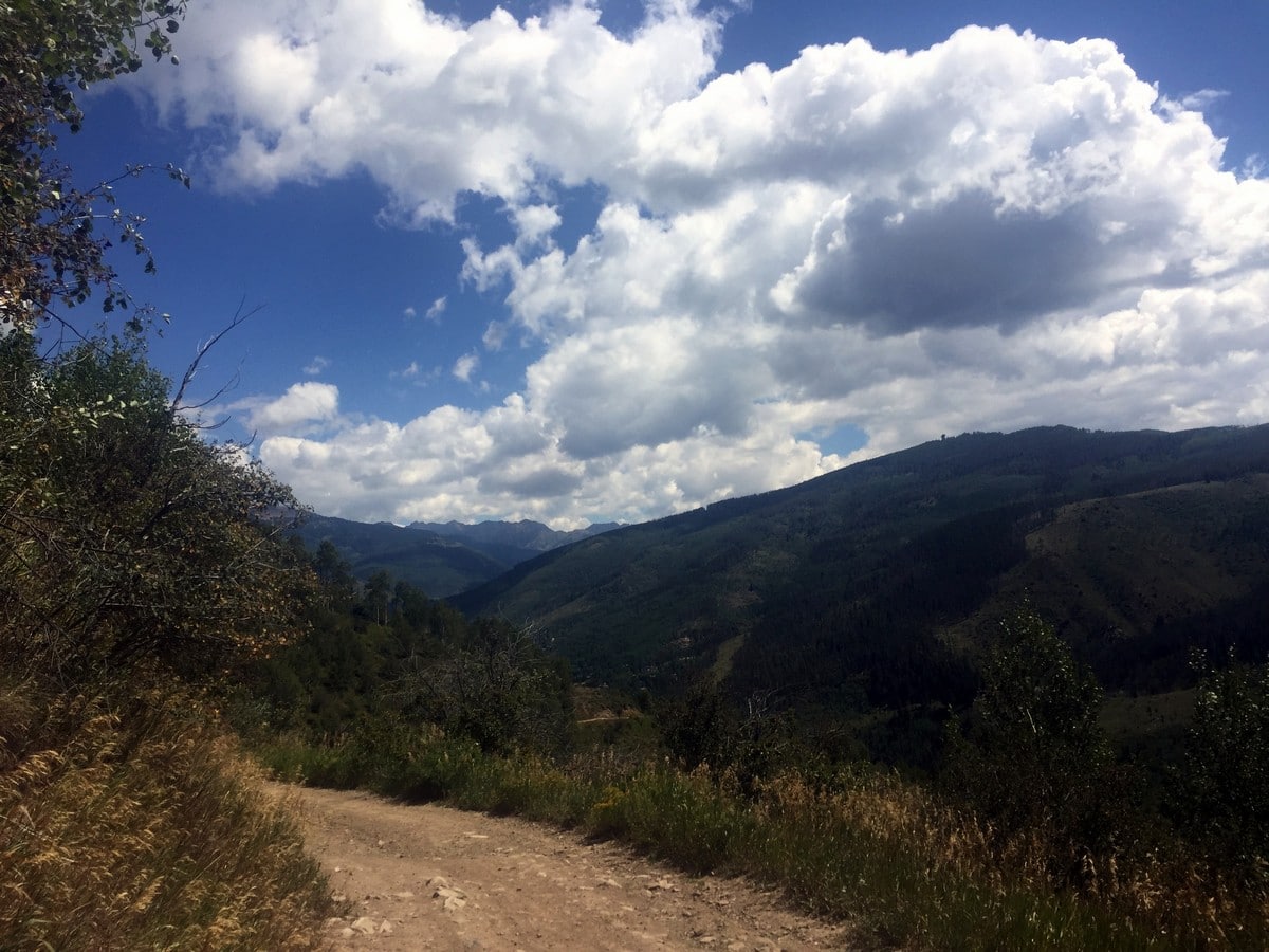 Gore Range view from the Davos Trail Hike near Vail, Colorado