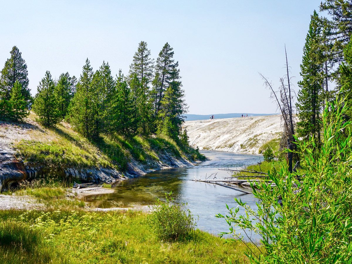 River on an Upper Geyser Basin Hike in Yellowstone National Park, Wyoming