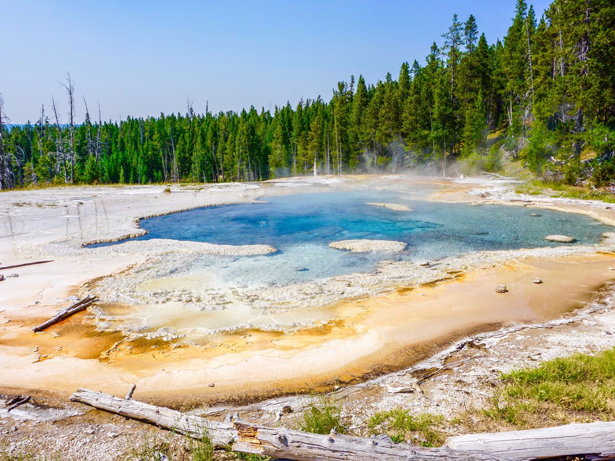 Views from the Upper Geyser Basin Hike in Yellowstone National Park, Wyoming