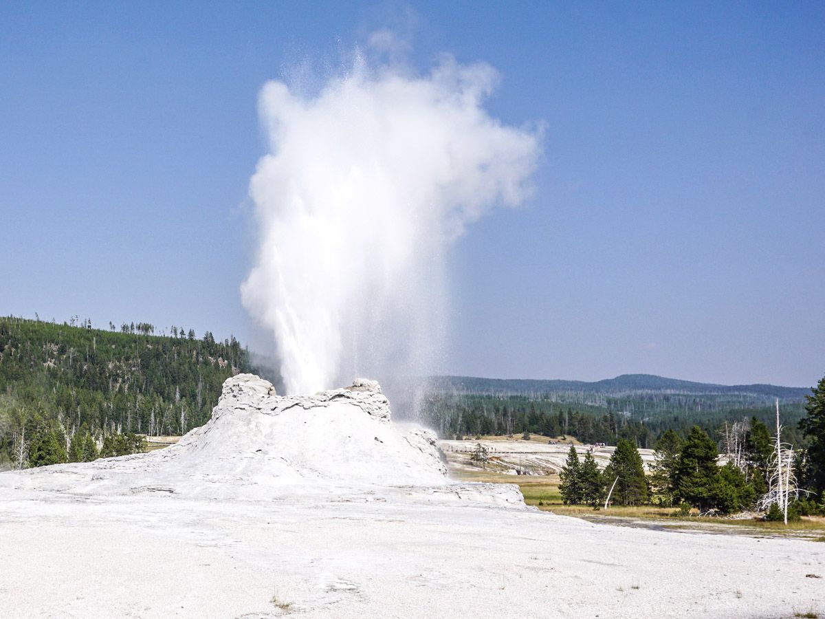 Upper Geyser Basin in a must-visit place in Yellowstone National Park