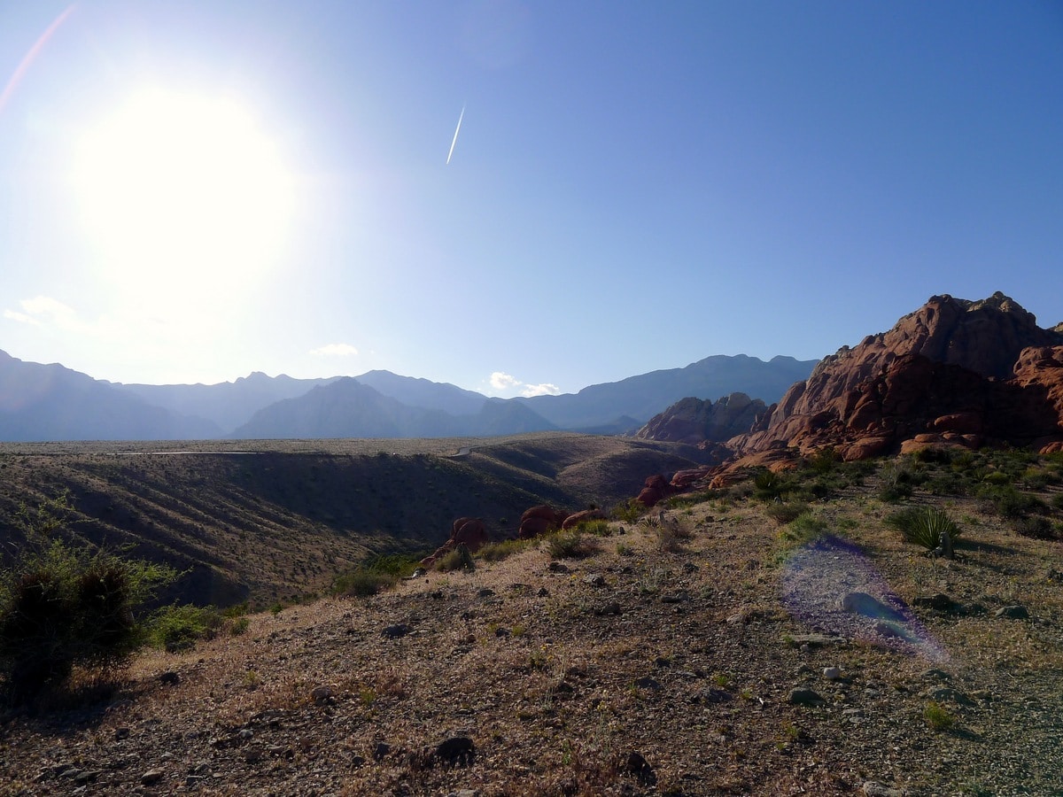 Panorama from the Calico Hills Loop Hike in Red Rock Canyon near Las Vegas