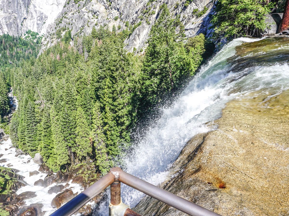 Falls at Yosemite Boot Hike in Yosemite National Park look beautiful