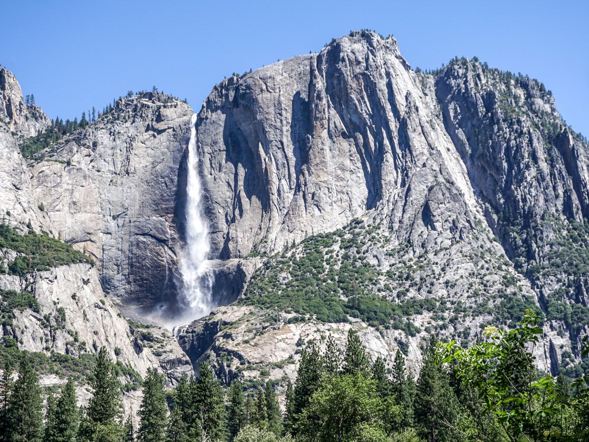 Yosemite Valley Hike in Yosemite National Park has amazing waterfall views