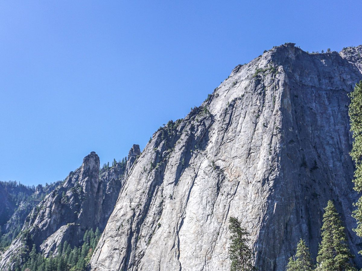 Mountain view at Yosemite Valley Hike in Yosemite National Park