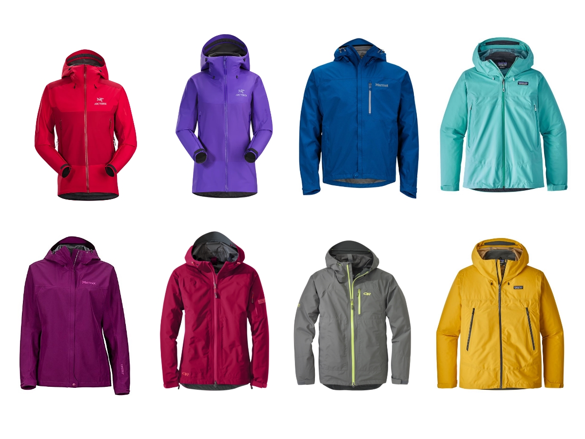 Best Hiking Rain Coats of different colours