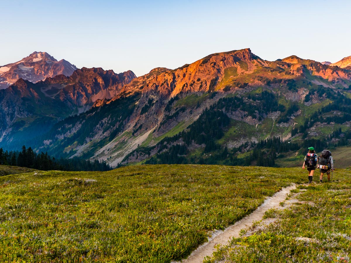 Alpine Glow Peaks on the Pacific Crest Trail