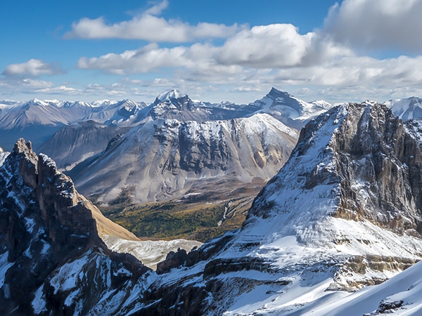 Scenery from Mount Richardson scramble in Banff National Park