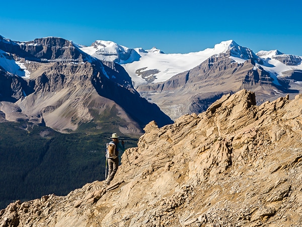 Scenery from Observation Peak scramble in Banff National Park