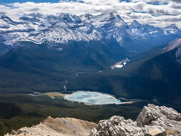 Scenery from Paget Peak scramble in Banff National Park