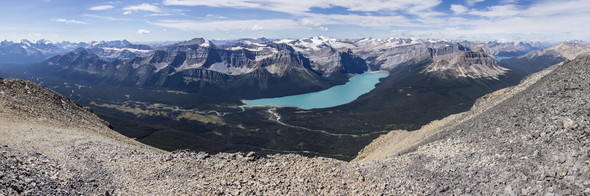 Mount Balfour on Little Hector scramble in Banff National Park