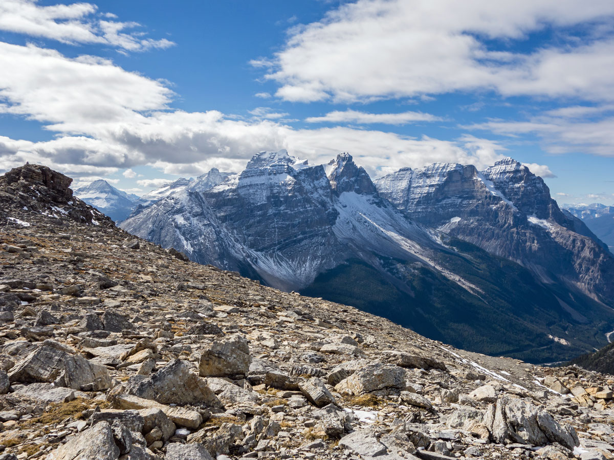 View upon Paget Peak scramble in Banff National Park