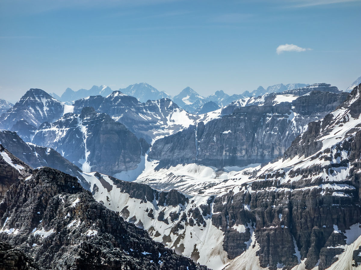 Stunning views from Panorama Ridge scramble in Banff National Park