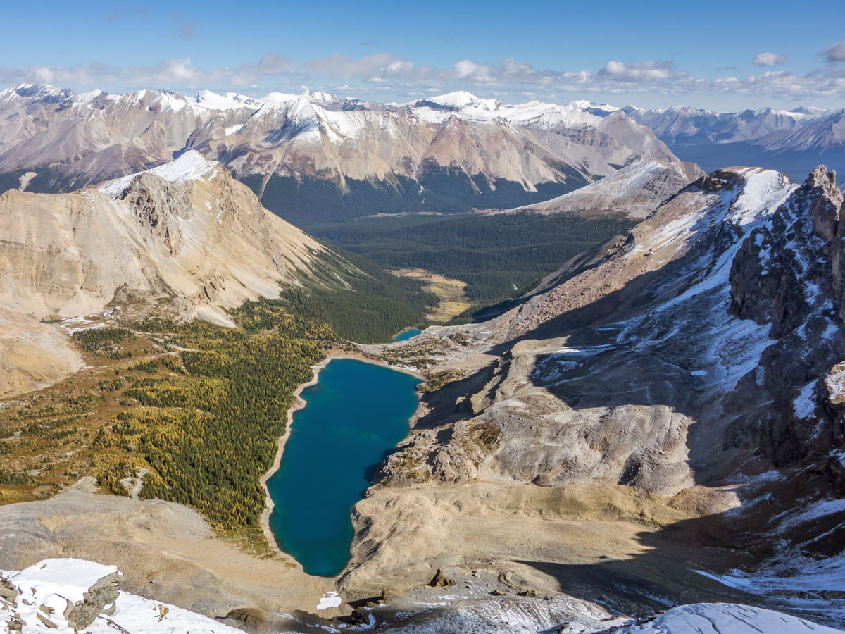 Merlin Lake on Mount Richardson scramble in Banff National Park