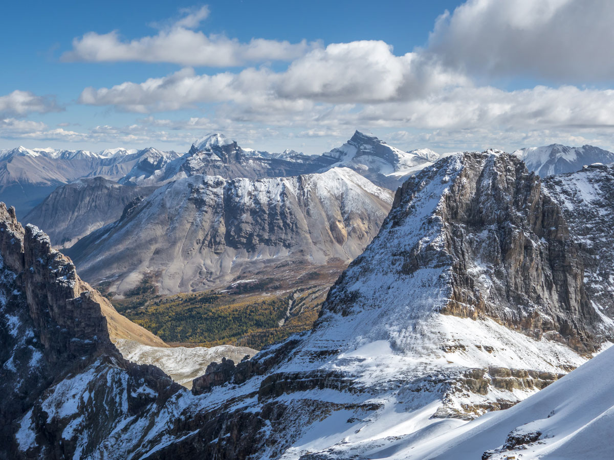 Wonderful views from the top of Mount Richardson scramble in Banff National Park