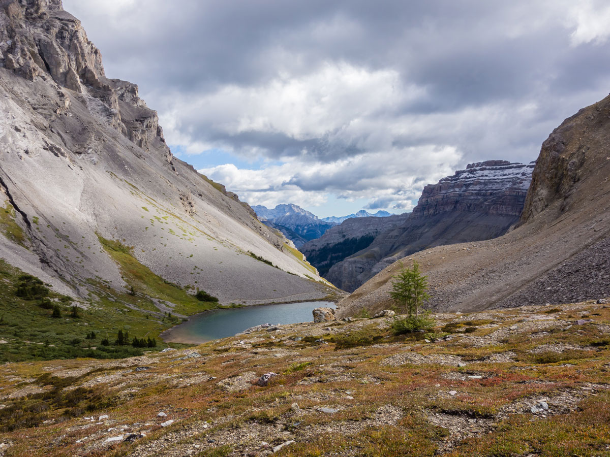 Views from Harvey Pass on Mount Bourgeau scramble in Banff National Park