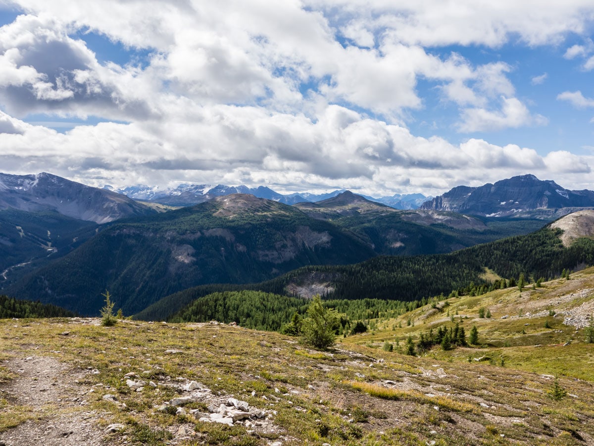 Mount Bourgeau scrambling trail in Banff National Park has amazing views