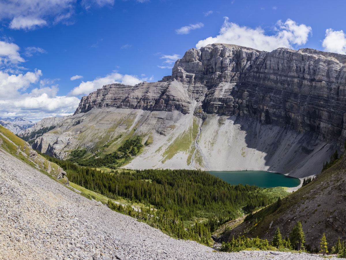 Mount Bourgeau scramble in Banff National Park has amazing views along the trail