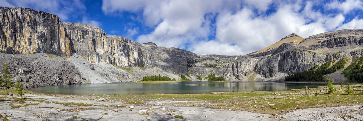 Views near Rockbound Lake on Helena Ridge scramble in Banff National Park