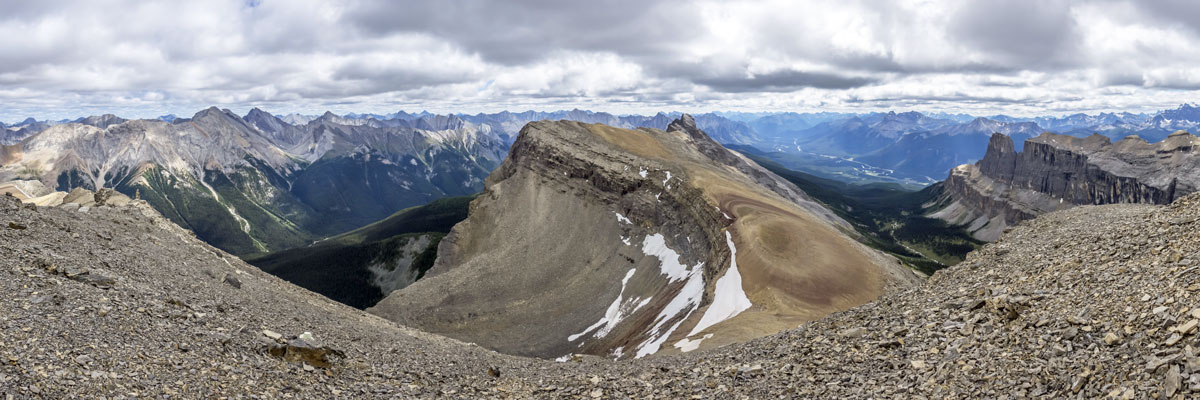 Southeast views from Helena Ridge scramble in Banff National Park