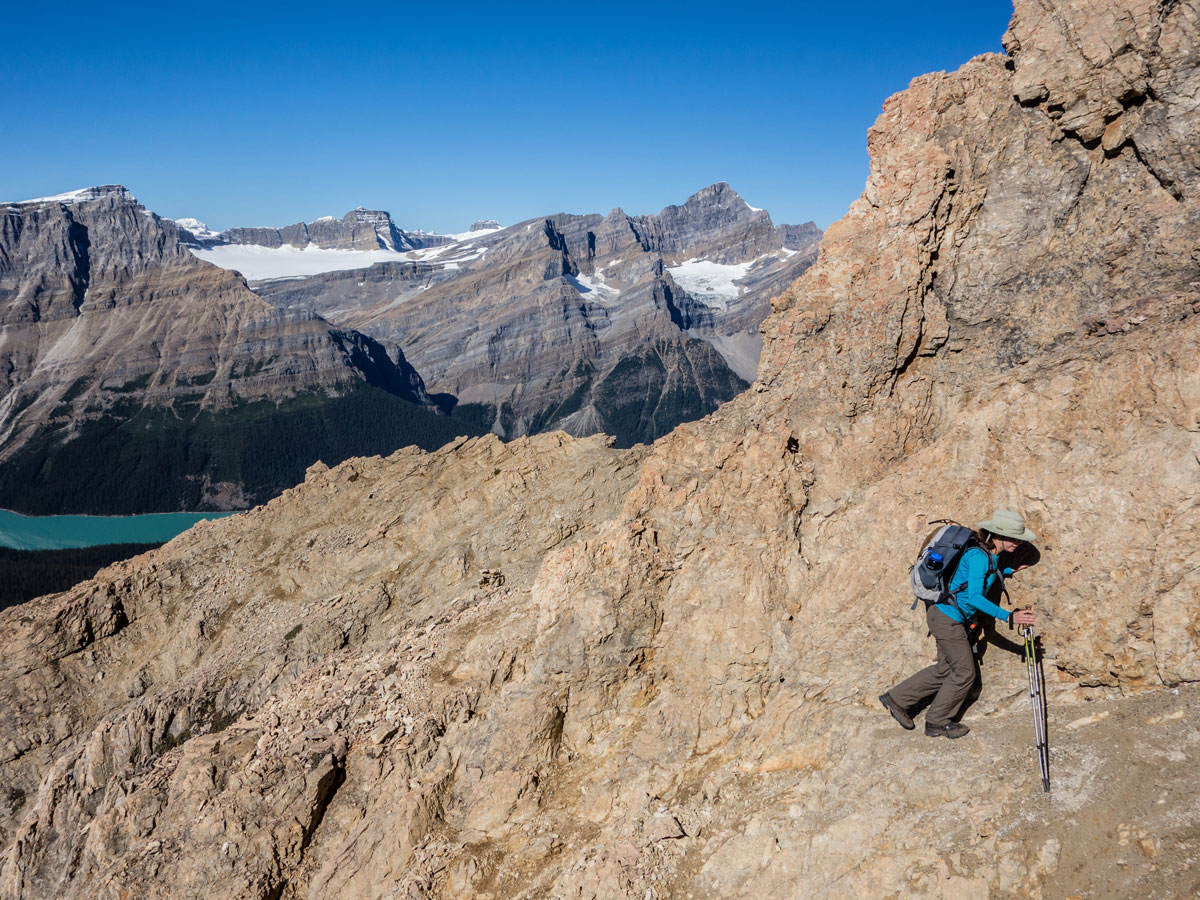 Exposure on Observation Peak scramble in Banff National Park