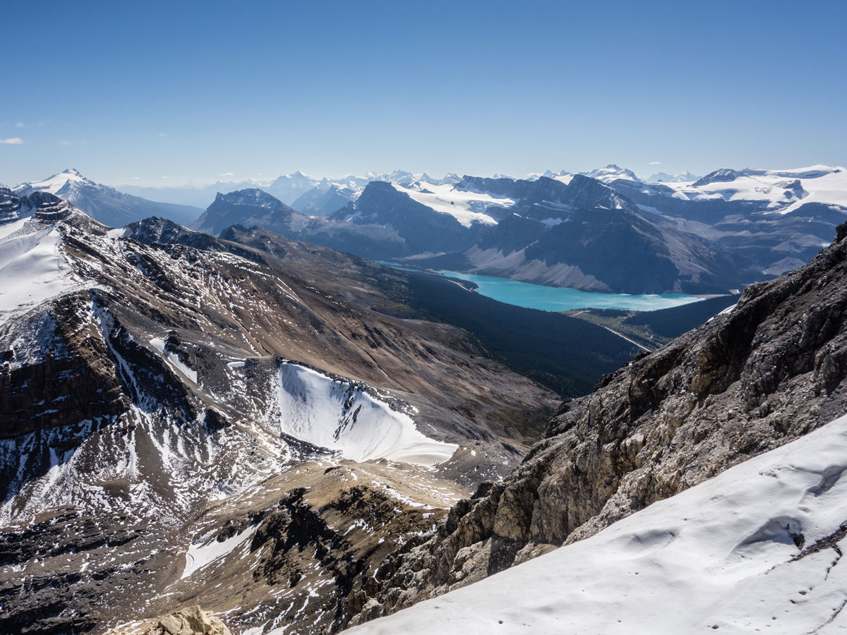 the Canadian Rockies from Observation Peak scramble in Banff National Park