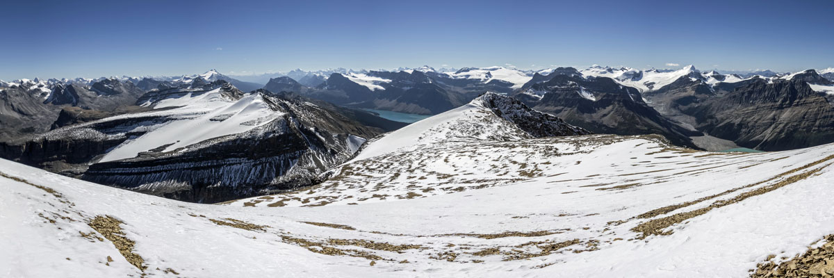 2nd false summit on Observation Peak scramble in Banff National Park