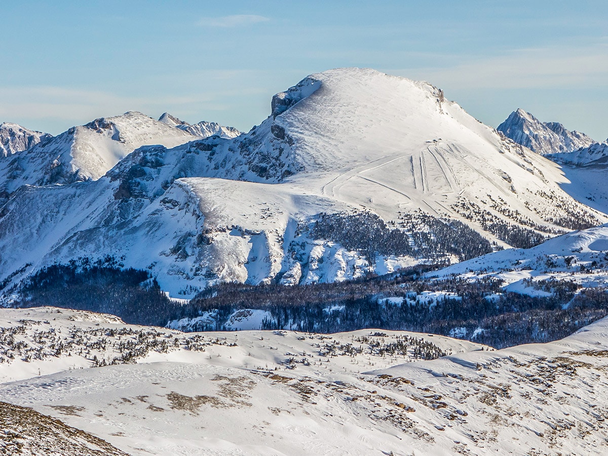 Goats Eye from Healy Pass snowshoe trail Banff National Park