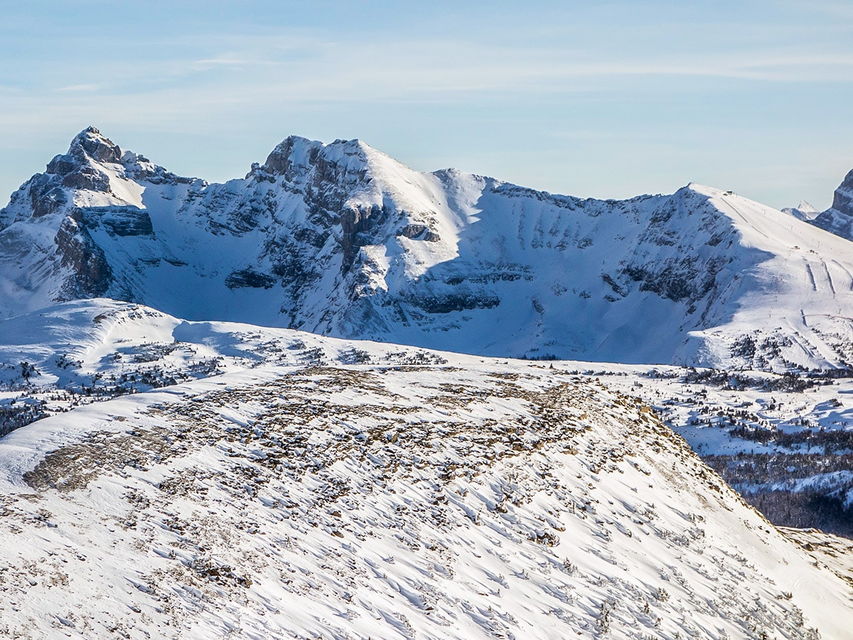 Great Divide Chair from the Healy Pass snowshoe trail Banff National Park