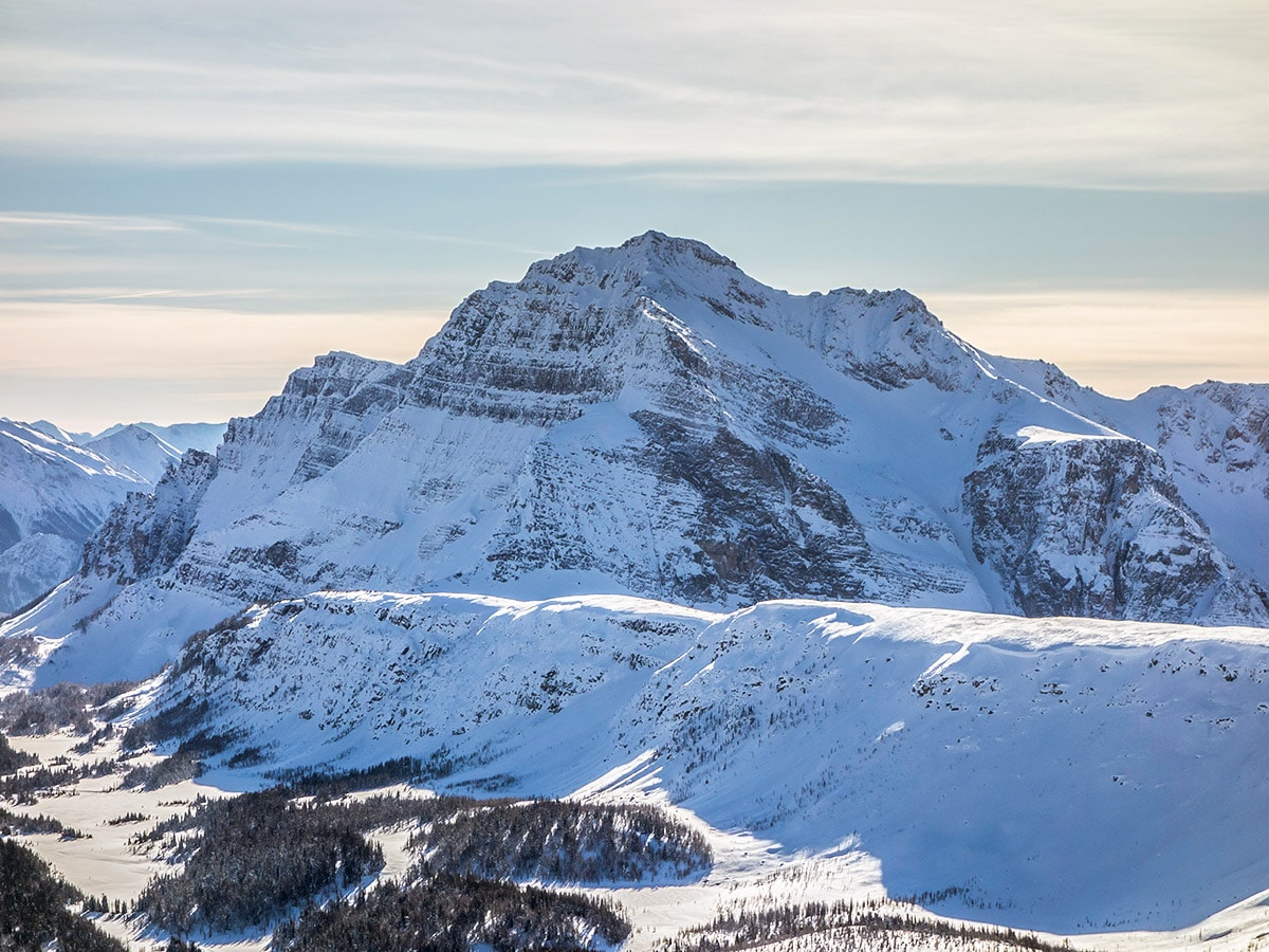 The Monarch from Healy Pass snowshoe trail Banff National Park