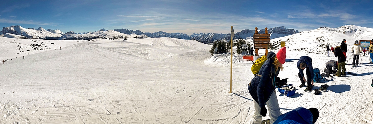 Standish Chair on Sunshine Meadows snowshoe trail Banff National Park