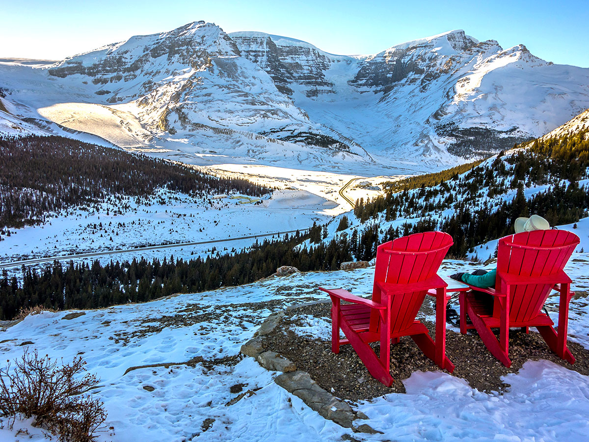 93N from the Wilcox Pass snowshoe trail Banff National Park