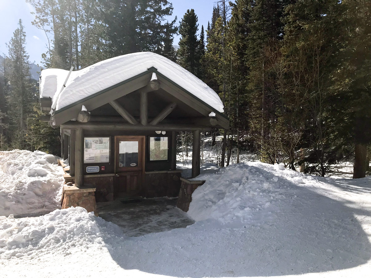 Ranger Station on Bear Lake trail in Rocky Mountain National Park, Colorado