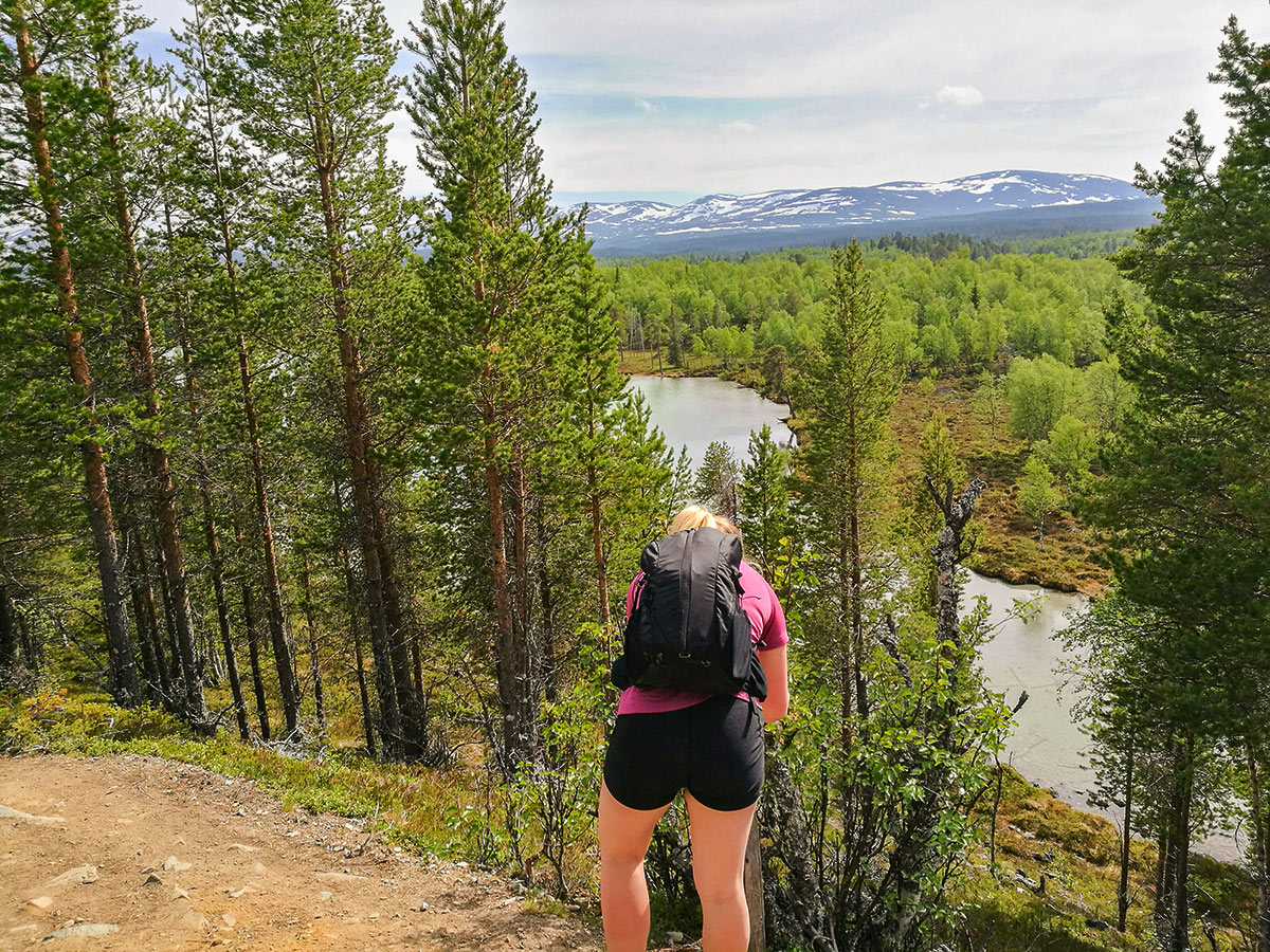 Beautiful mountain views on Blanktjärnsrundan hike in Åre, Sweden