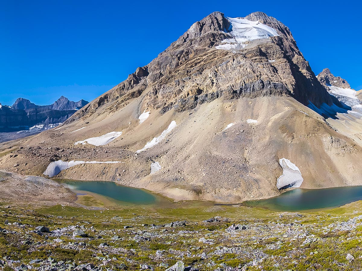 Amazing panorama from Nigel, Cataract and Cline Pass backpacking trail in Jasper National Park