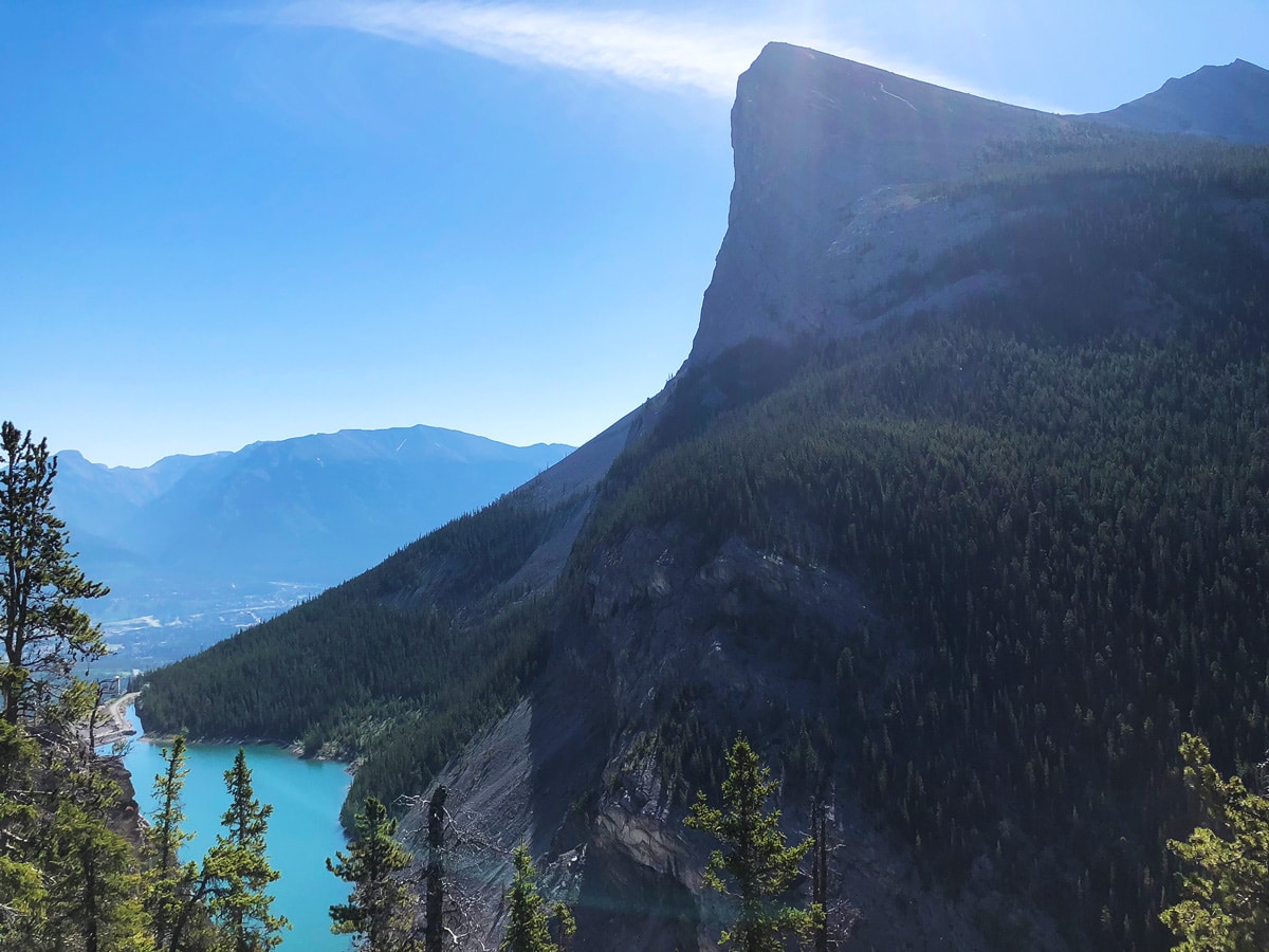 Ha Ling on East End of Rundle Route (EEOR) scramble in Canmore, Alberta