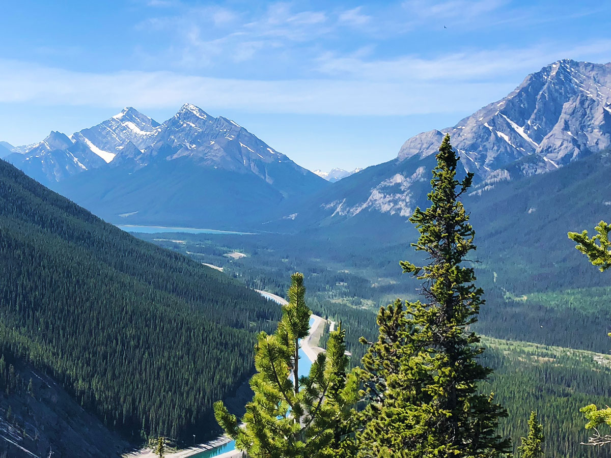 Spray Lakes Reservoir on East End of Rundle Route (EEOR) scramble in Canmore, Alberta