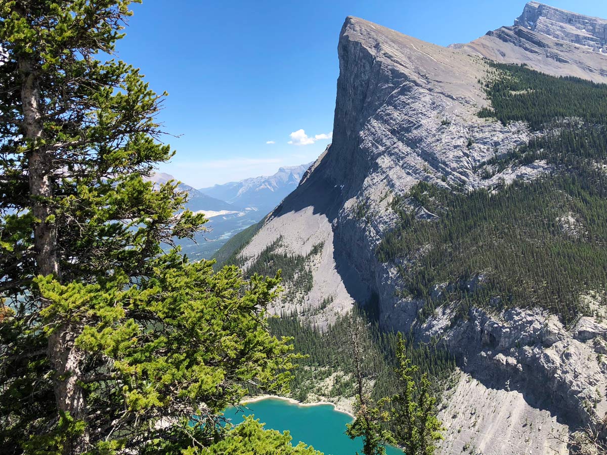 Whitemans Pond on East End of Rundle Route (EEOR) scramble in Canmore, Alberta