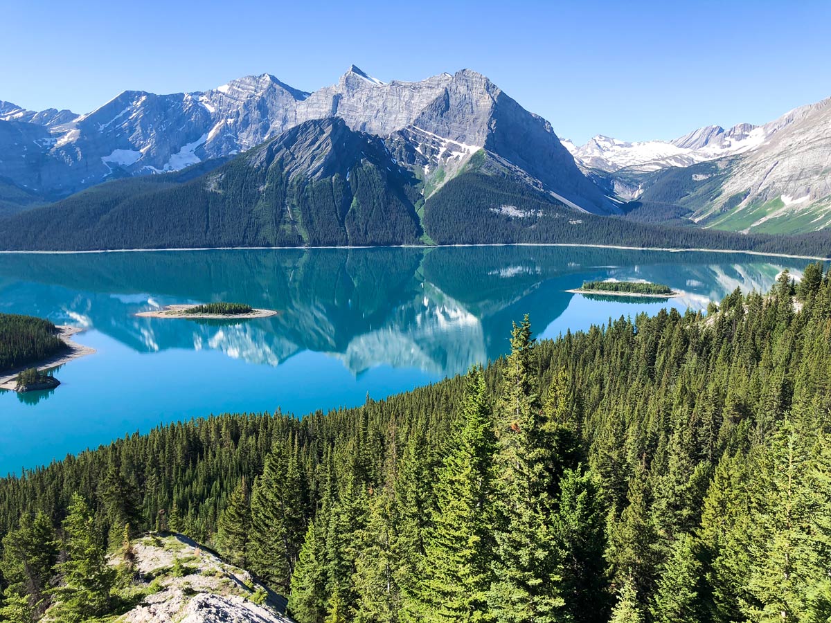 Viewpoint on Mount Indefatigable - South Peak scramble in Kananaskis near Canmore, the Canadian Rockies