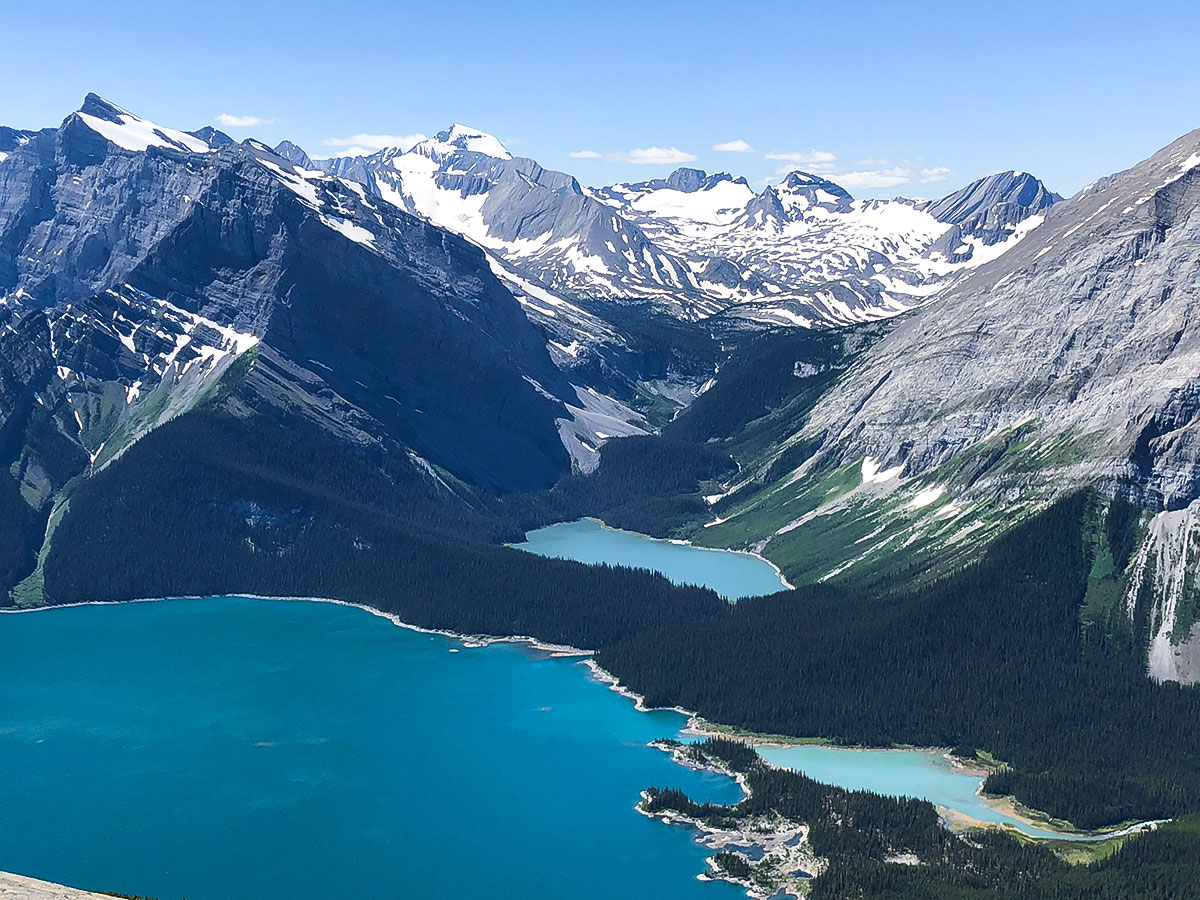 Upper Kananaskis Lake from Mount Indefatigable - South Peak scramble in Kananaskis near Canmore, the Canadian Rockies