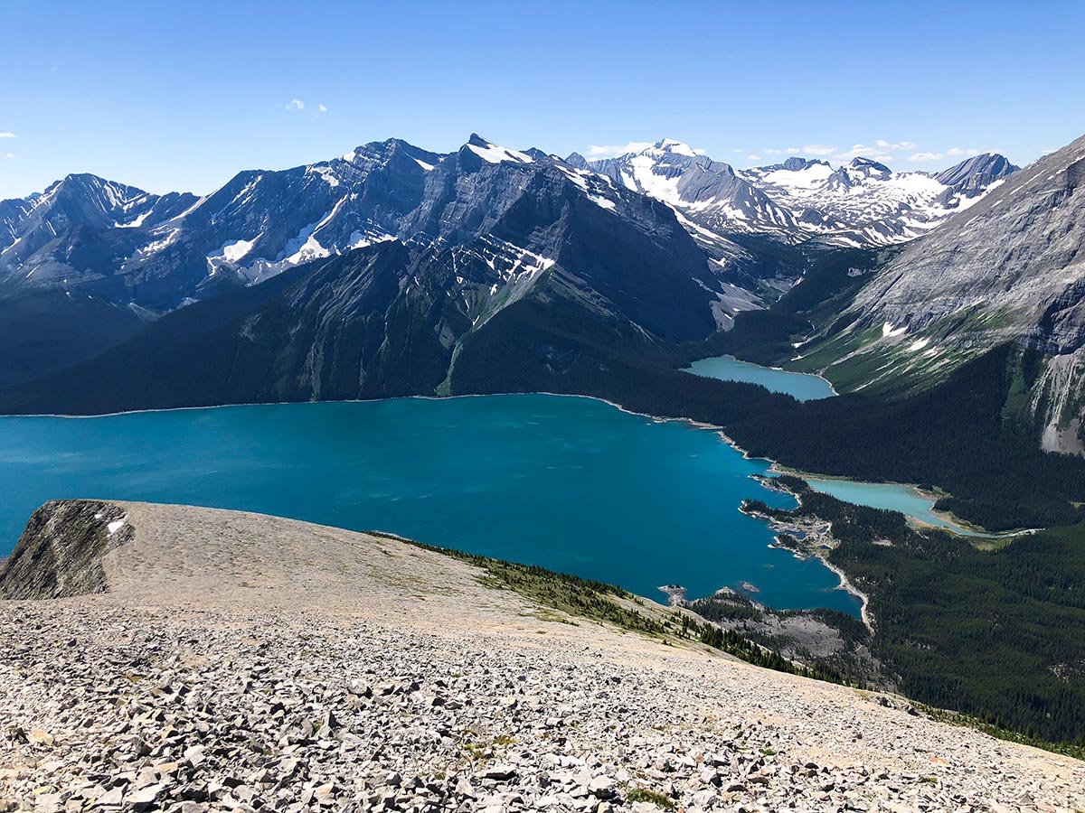 Scenery from Mount Indefatigable - South Peak scramble in Kananaskis near Canmore, the Canadian Rockies